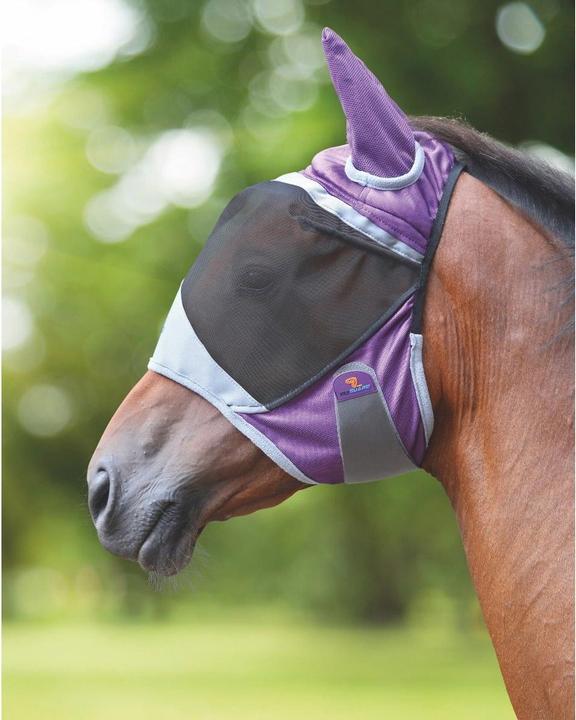 Actual product image Shires Horse fly mask with ears deluxe