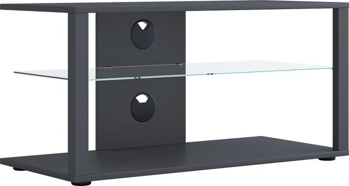 Produktbild VCM Holz TV Lowboard Fernsehschrank Rack Konsole Möbel Fernsehtisch Fernseh Phono Glas Folas L (90 x 41 x 45 cm)