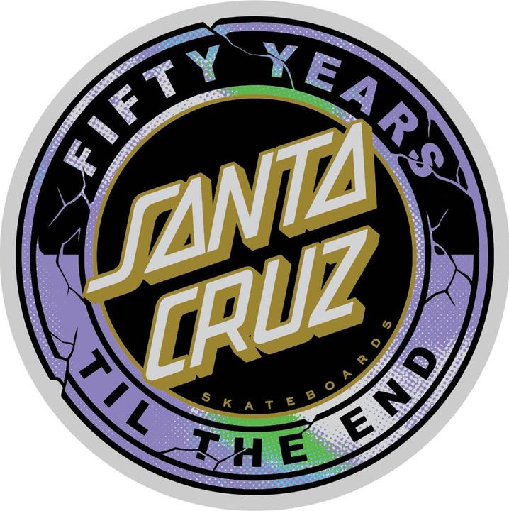 Santa Cruz 50th TTE Dot Sticker 3"