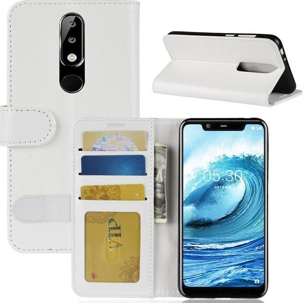 Image du produit MU Classic Crazy Horse II Bookcover Series en cuir (Nokia 5.1 Plus)