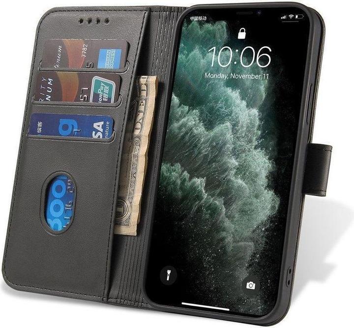 Image du produit Hurtel Magnet Case étui élégant avec rabat et fonction stand pour Motorola Moto G 2022 noir (Motorola Moto G Power (2022))