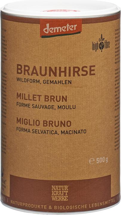 NaturKraftWerke Millet brun sol sauvage Demeter (500 g)