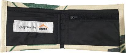 Image du produit Bekos Upcycling - porte-monnaie pratique en sacs de ciment recyclés green Tiger