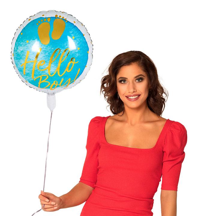 Produktbild Boland Folienballon Hello Boy! Ø45cm (1 x)