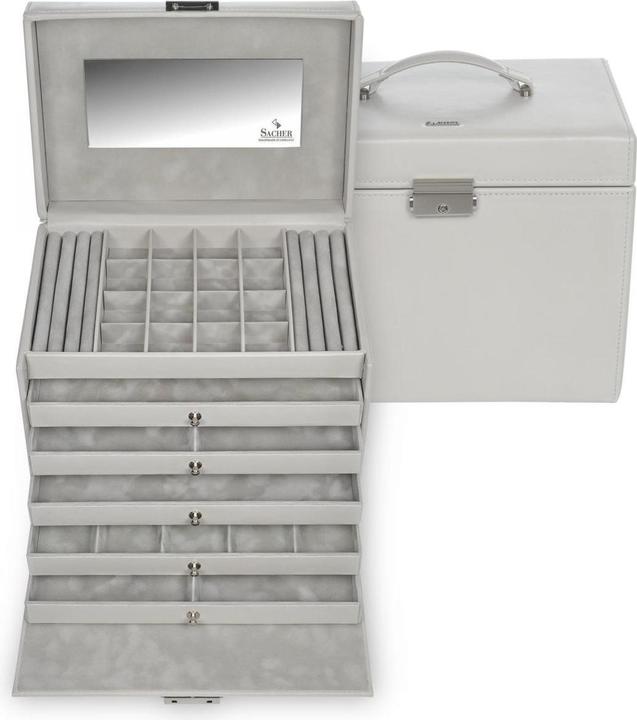 Immagine prodotto Sacher 85.518.561821 - Portagioie Nina elegance sabbia in pelle di vacchetta pieno fiore
