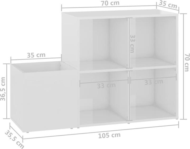 Actual product image VidaXL Kamila (105 x 35.5 x 70 cm)