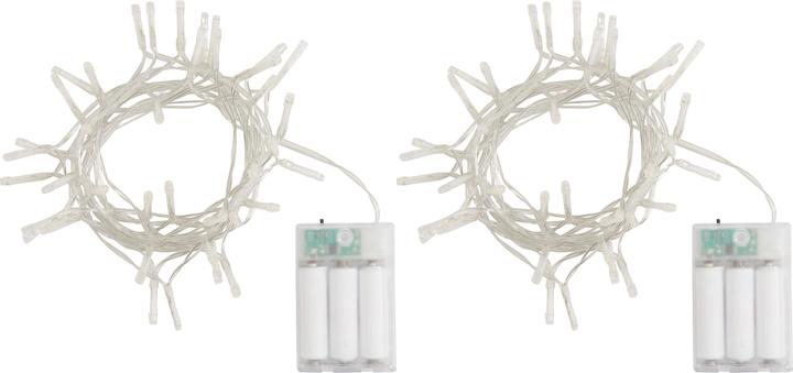 Produktbild VBS Mini-LED-Lichterkette "40 LEDs", mit Timer 6/18 Std., 2 Stück (4.40 m)