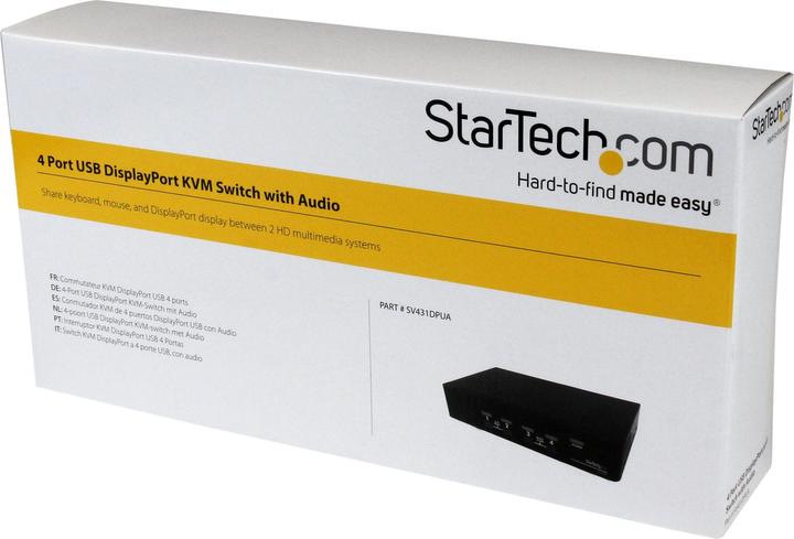 Actual product image StarTech 4 Port Displayport Kvm Switch