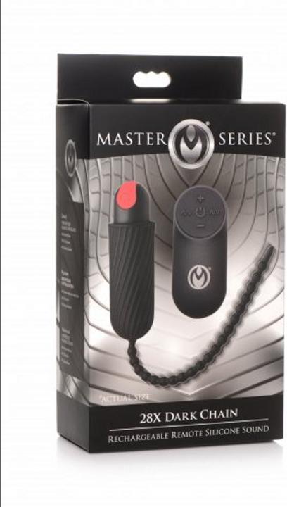 Image du produit Master Series 7X Dark Chain Rechargeable Remote Silicone Sound
