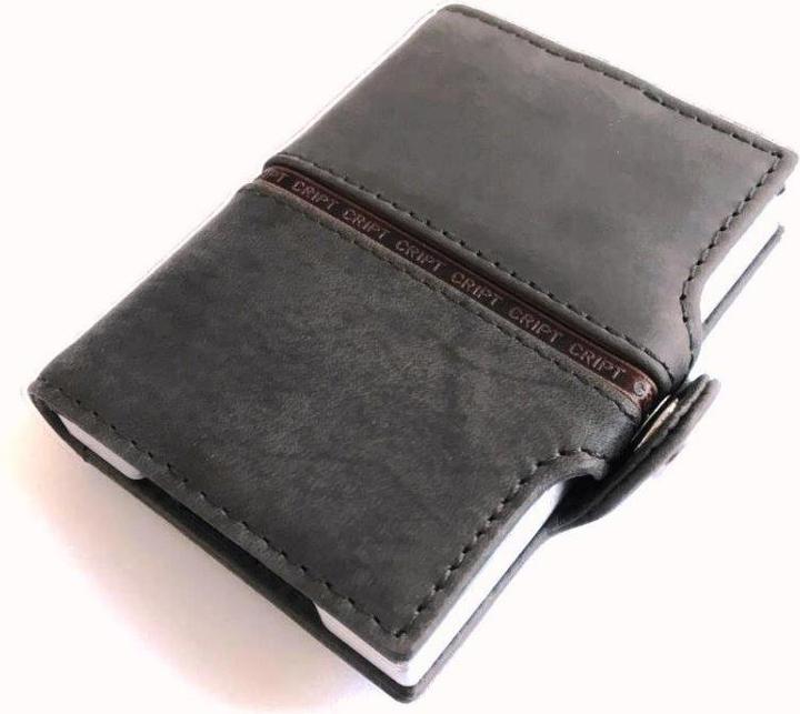 Actual product image Cript 3.55 Card holder with coin pocket and note compartment
