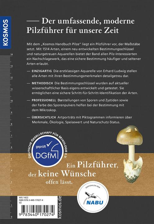 Produktbild Kosmos Das Handbuch Pilze (Deutsch, Peter Karasch, Andreas Gminder, 2023)