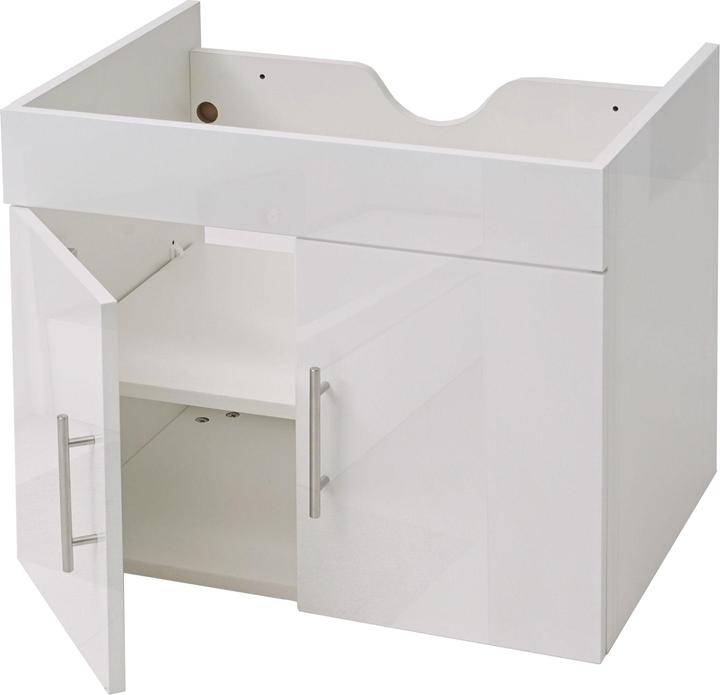 Immagine prodotto Mendler Mobiletto per lavabo, mobile base per lavabo Mobili da bagno, bianco lucido 60 cm (60 x 46 x 48 cm)