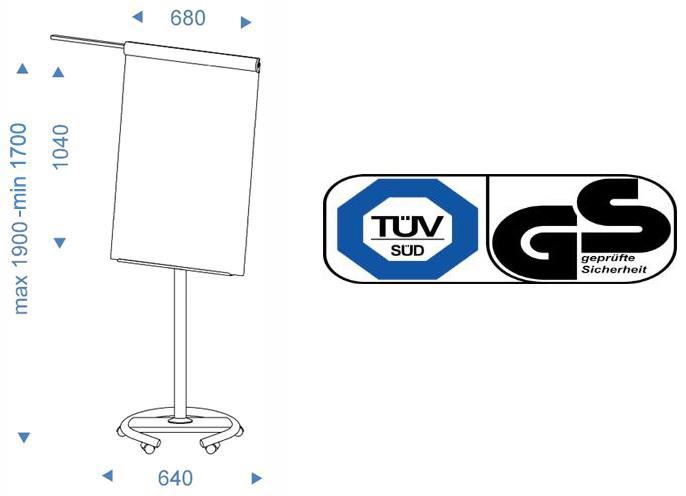 Produktbild Rocada Flipchart (68 x 190 cm)