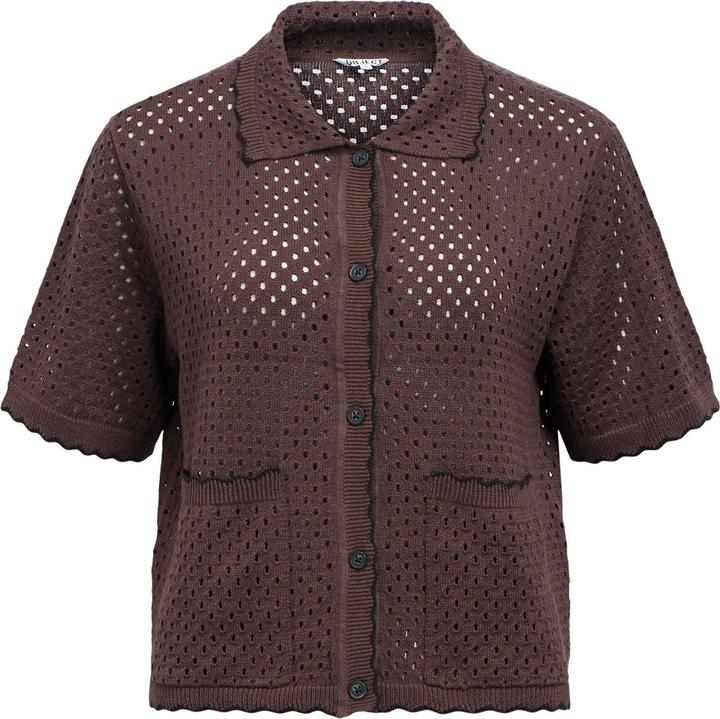 Object Kurzarm Strickjacke
