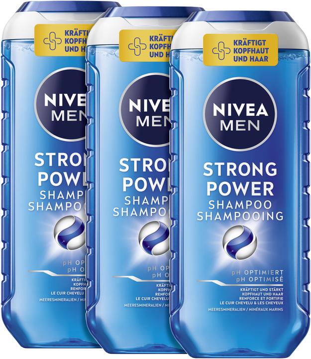 NIVEA Strong Power pH-Optimal Shampoo Trio