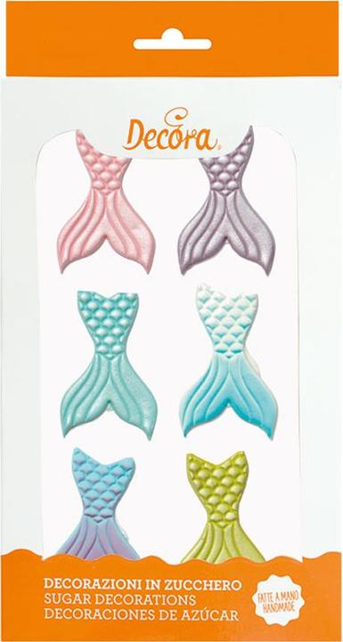 Decora Sugar decoration mermaid fins (19 x)