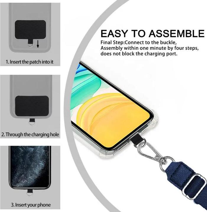 Image du produit PhoneLook Adaptateur de lanière universel pour les coques de smartphone, les porte-clés, les appareils photo e