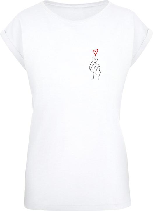 Merchcode Ladies K Heart Extended Shoulder Tee - 113383 (4XL)