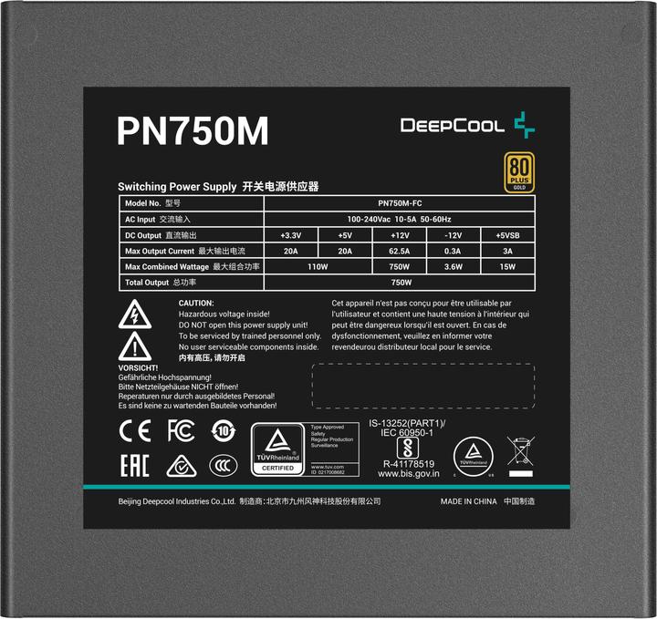 Immagine prodotto Deepcool PN750M (750 W)