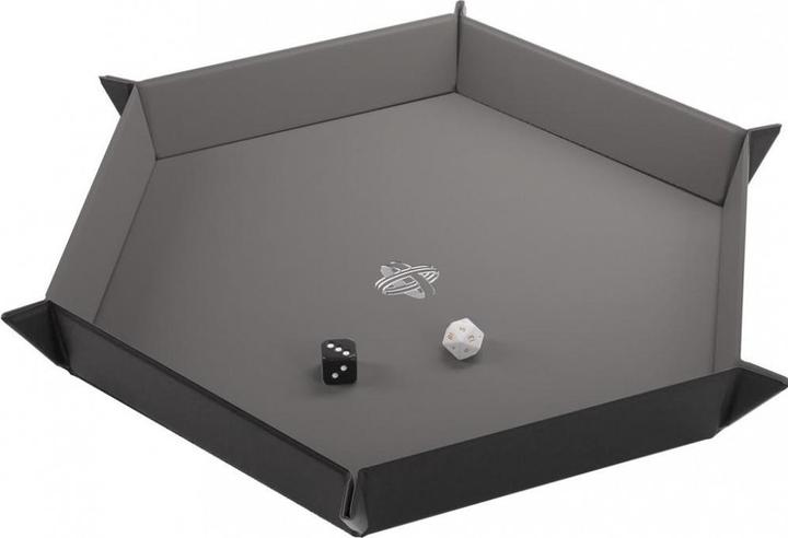 Gamegenic GGS60058 - Magnetic Dice Tray Hexagonal Black&Gray