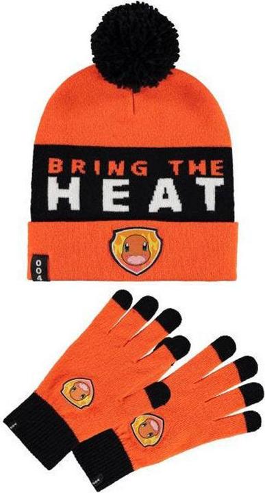 Image du produit Difuzed Bonnet & Gant : Pokémon Charmander (Taille unique)