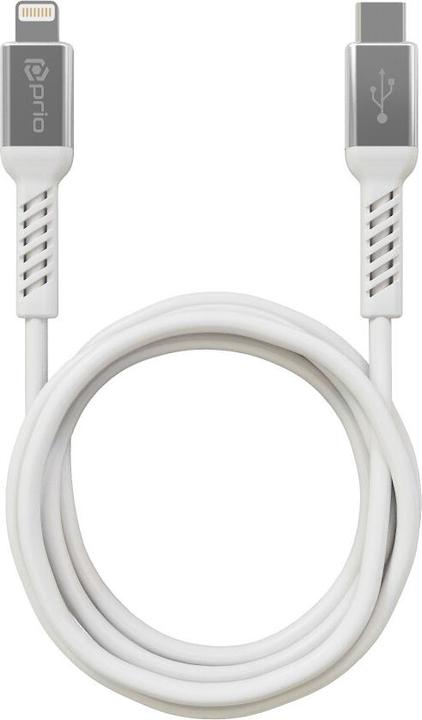 Image du produit prio Charge & Sync USB C vers Lightning Mfi -certifié 2 m blanc (2 m)