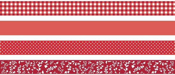 Heyda Code couleur du ruban Washi rouge