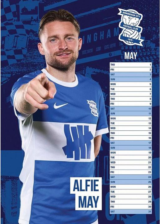 Produktbild Birmingham City FC Wandkalender 2025 A3 (A3, Deutsch)