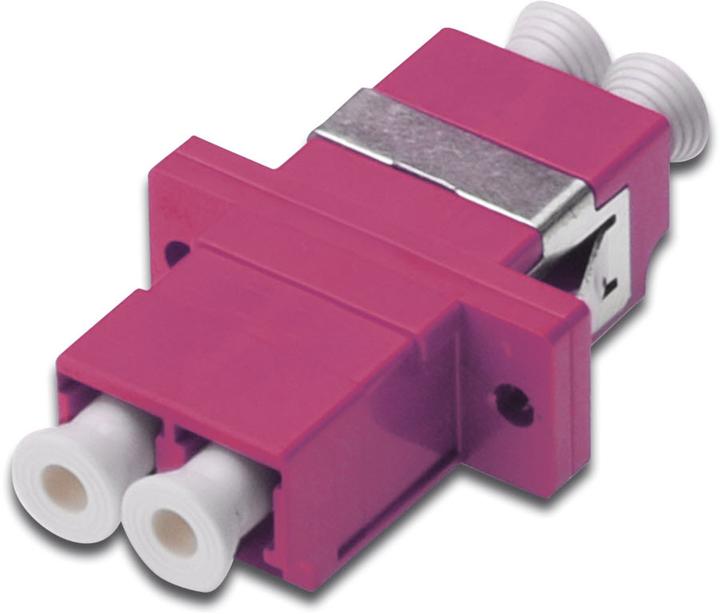 Image du produit Digitus Coupleur fibre optique LC/LC duplex OM4 multimode boîtier plastique zirconium douille (Raccord réseau)