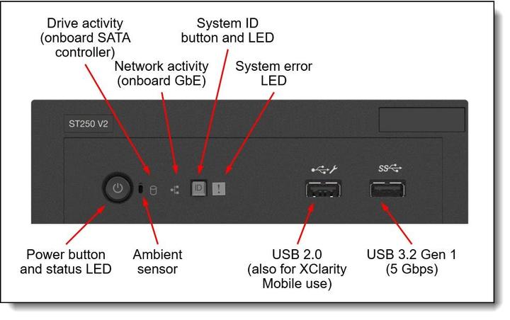 Image du produit Lenovo ThinkSystem ST250 V2 7D8F - Serveur - tour - 4U - 1 voie - 1 x Xeon E-2378 / 2.6 (Intel Xeon E-2378, 32 Go, Serveur de la tour)