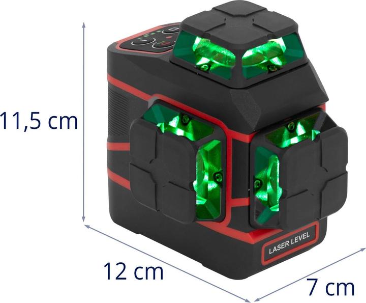 Produktbild Steinberg Kreuzlinienlaser Rotationslaser Linienlaser Kreuzlaser selbstnivellierend 30 m
