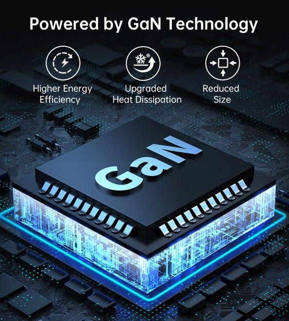 Productafbeelding Choetech PD8008 100W GaN snellader 2x USB-A / 2x USB-C - wit (100 W)