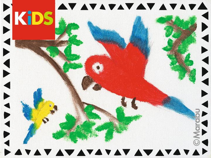 Produktbild Marabu Little Artist Art Box KiDS (Grün, Braun, Beige, Rot, Gelb, Blau, 36 ml)