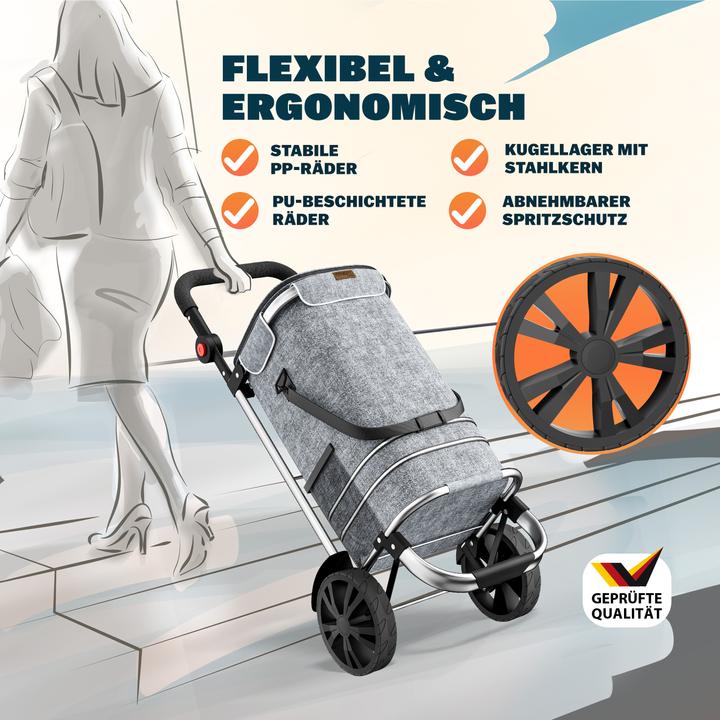 Produktbild Monzana 2in1 Einkaufstrolley