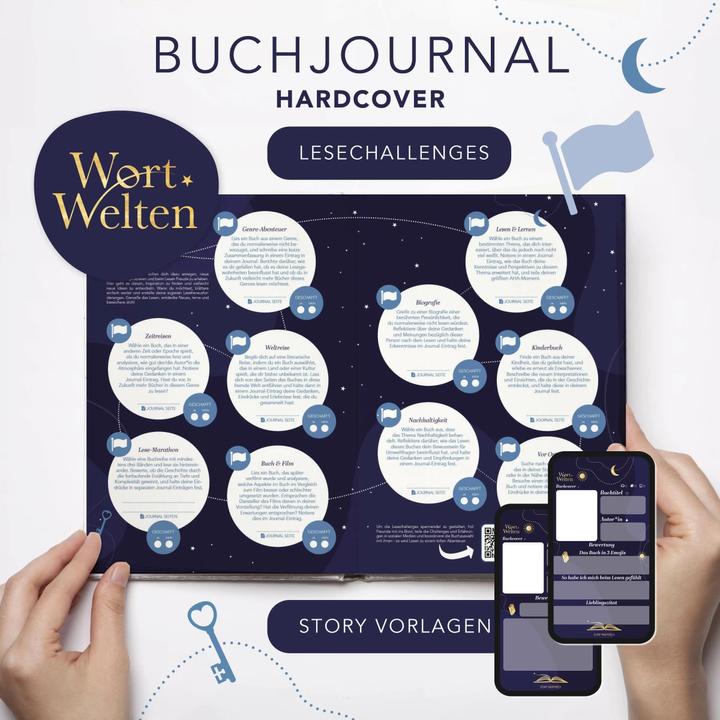 Produktbild Buchjournal XXL für Buchliebhaber | 100 Bücher tracken und bewerten | Das Buch Tagebuch für Erwachse (Deutsch, Lisa Wirth, 2024)