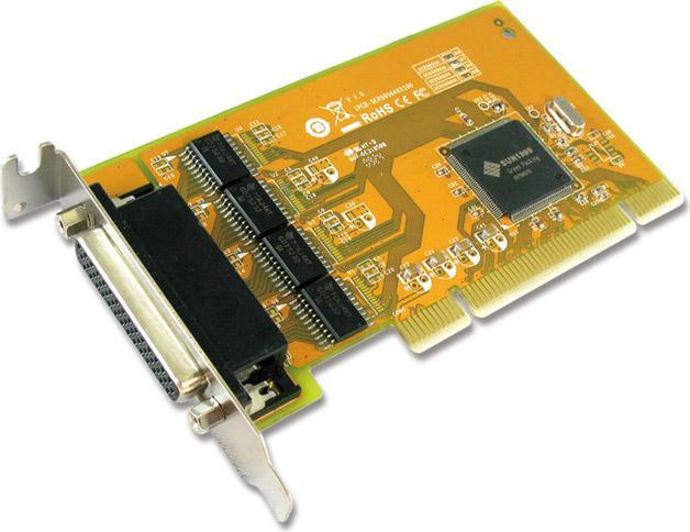 Actual product image Sunix SER5056AL - Serial Adapter - PCI Low-Profile (PCI)