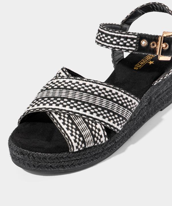 Actual product image Joe Browns Microsuede Platform Wedge Sandals (38)