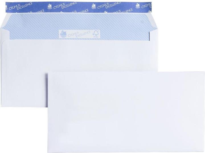 Produktbild Cygnus Excellence Briefumschläge, DIN C6, mit oder ohne Fenster, 500 Stück (C6, 500 x)