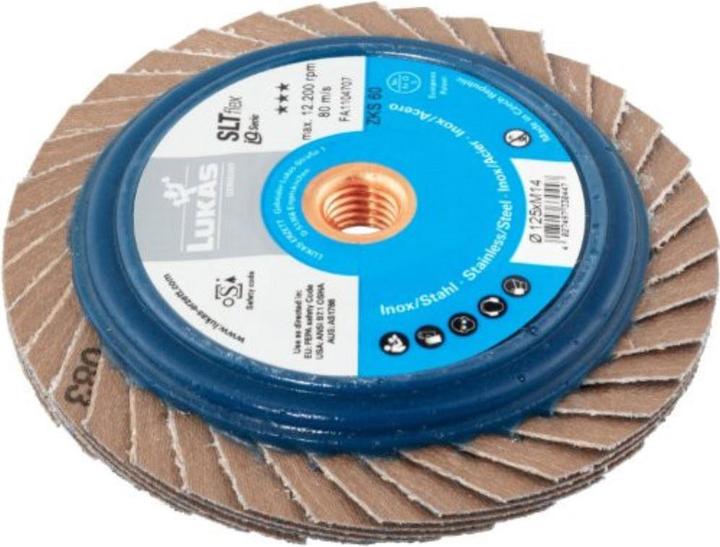 Produktbild Lukas Fächerschleifscheibe SLTflex universal Ø 115 mm Spezial-Zirkonkorund Korn 60 (60)