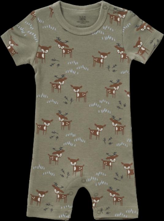 Actual product image Fresk Summer suit, olive (68, 74)