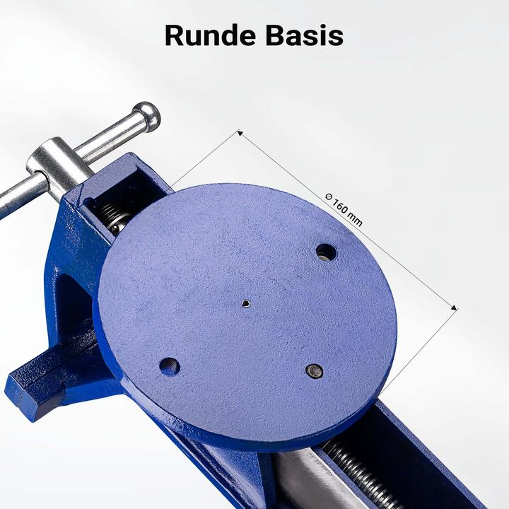 Produktbild Wiltec Schraubstock 125mm Klemmbacken Parallelschraubstock Tischschraubstock