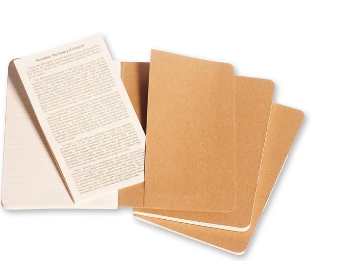 Actual product image Moleskine Cahier Pocket Set of 3 (A6, Lined, Soft cover)