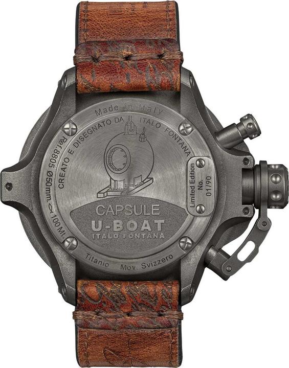 Immagine prodotto U-Boat 8805 Capsula Titanio BK BE 50mm (Fatto in Svizzera)