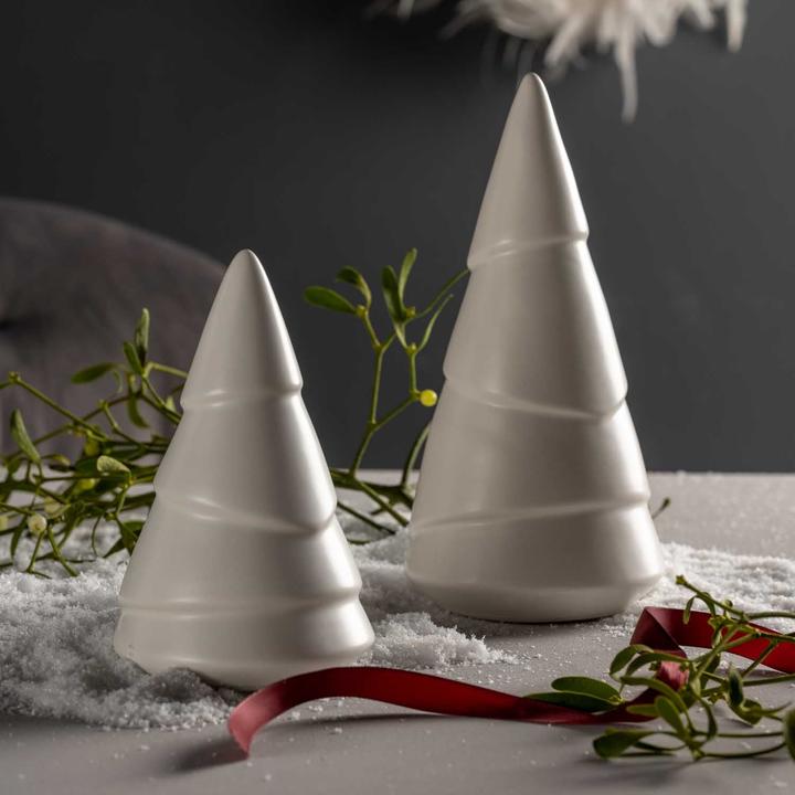 Actual product image Leonardo Christmas decoration Stella fir 4 pieces, White