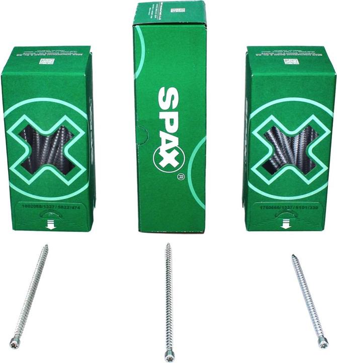 Actual product image Spax Cheese head screw WIROX full thread T-Star Plus Ø 8x160 mm (50 pieces) (50 Screws per piece)