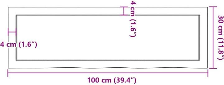 Produktbild VidaXL Emerald (100 x 4 x 30 cm)