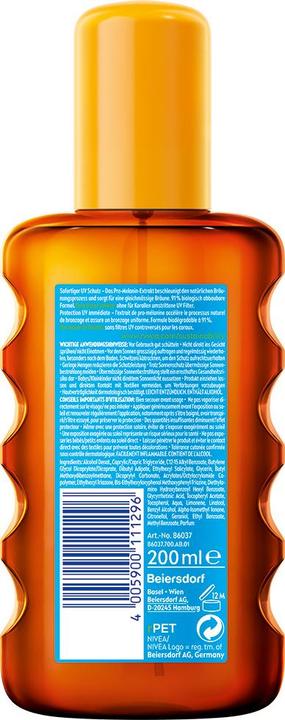 Image du produit NIVEA Huile solaire Sun Protect & Bronze (Huile solaire, SPF 20, 200 ml, 220 g)