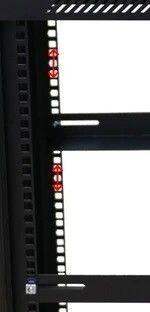 Image du produit Extralink 15U 450mm rack cabinet noir (15 HE, Rack 19 pouces)