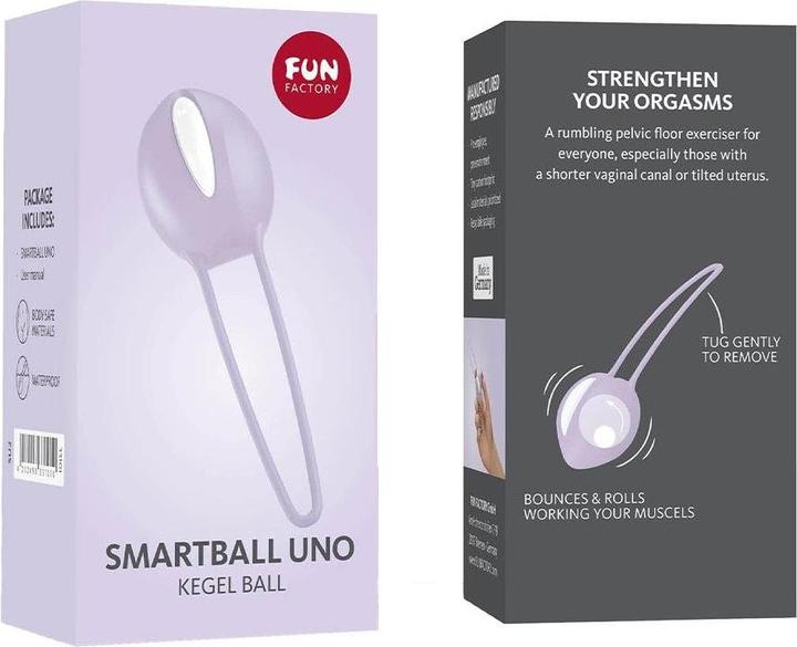 Produktbild Fun Factory Smartball Uno Becken Ball Weiss / Pastell Lila