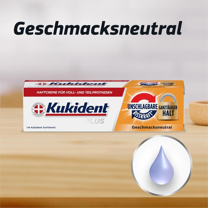 Produktbild Kukident Plus Haftcreme Unschlagbare Bisskraft 40G Haftcreme